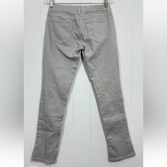 Levis Womens Sz 6M Ultra Low Bootlet Gray Denim Jeans Cotton Stretch Button - Picture 4 of 12